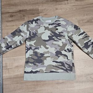 Champion Kids Camo Sweatshirt - Green and Gray